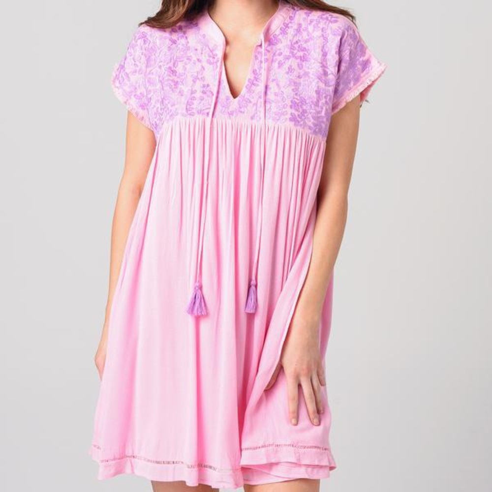 J. Marie Pink/ Lavender Baby Doll Dress